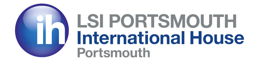 The logo of International House Language Schools in Portsmouth.