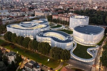 A captivating view of the iconic Bocconi University campus. A reason to study in Italy.