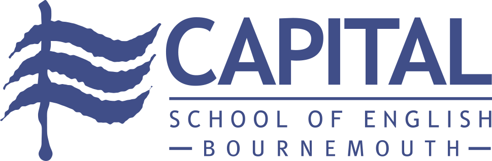 The logo of Capital School of English in Bournemouth.