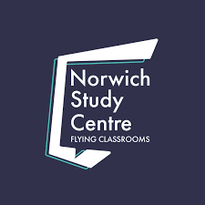 The logo of Flying Classrooms language schools in Norwich.