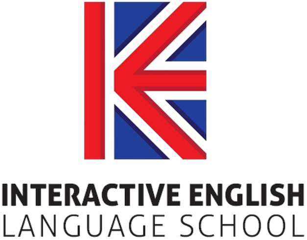 The logo of Interactive English School in Brighton.