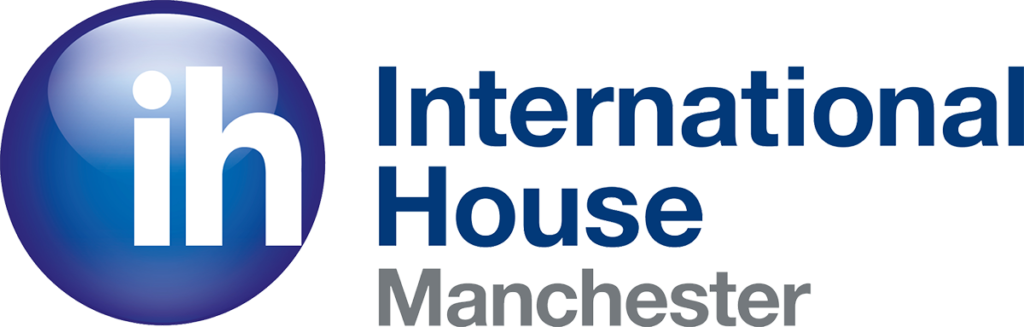 The logo of International House Language Schools in Manchester.