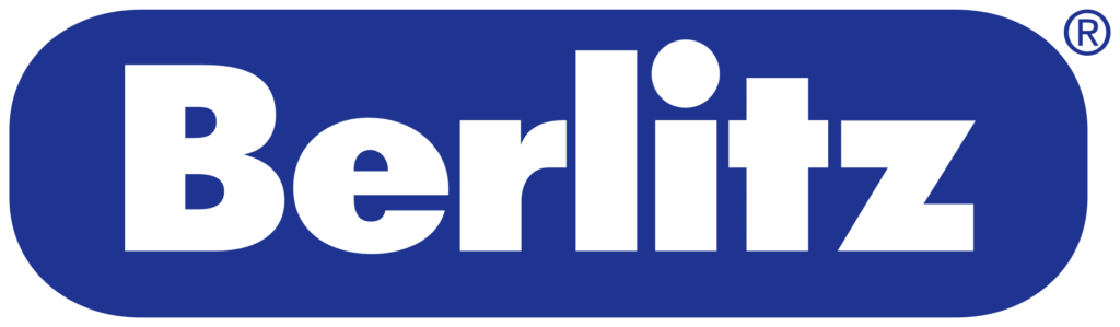 The logo of Berlitz Language Schools in Manchester.