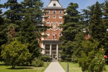 A captivating image highlighting the historic charm and academic vibrancy of Complutense University in Spain's capital.