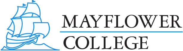 The logo of Mayflower College Language Schools in Plymouth.