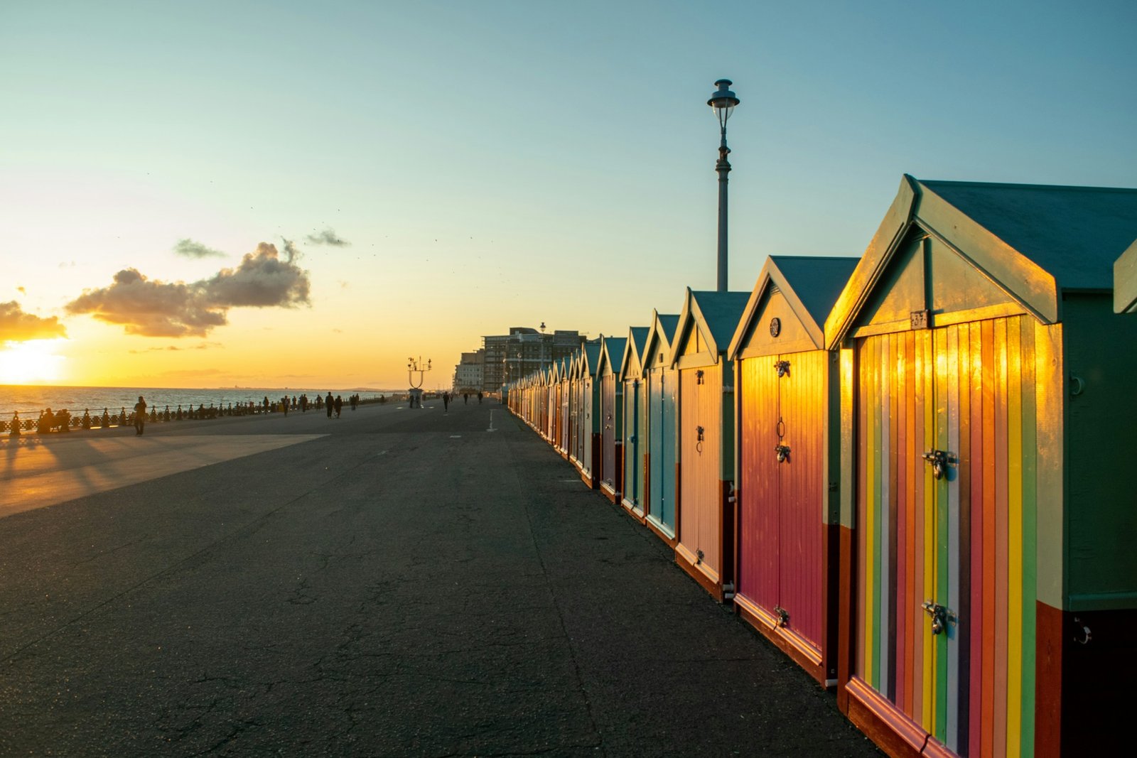 A nice view of Brighton beach's bungalows.