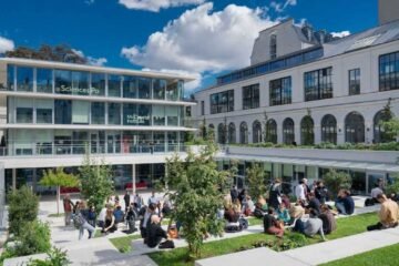 Sciences Po building with a blend of historic and contemporary architecture in France.