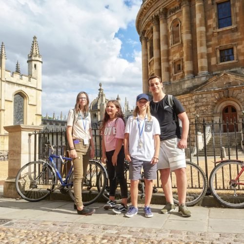 An lovely picture that is taken during an excursion at St Giles Oxford Summer School