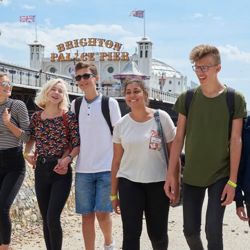 Students at their free time in Brighton